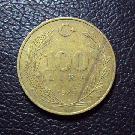 Турция 100 лир 1989 год.