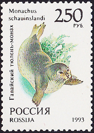 Россия 1993 год . Фауна мира . Тюлень . 