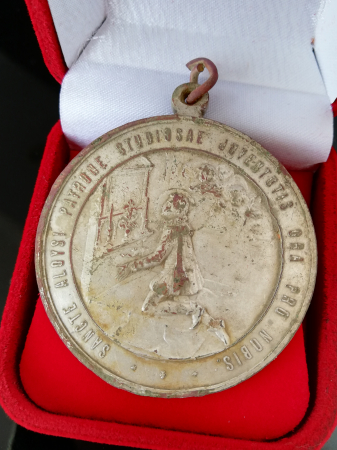 Медаль священнослужителя кирхи Грюнхайн (Красная горка Гвардейский район Калининградской области)  