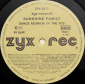 Sunshine Family "Dance Reunion Of 70's" 1987 Maxi Single  - вид 2