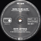 Mark Jefferis "Born To Be Alive" 1986 Maxi Single  - вид 2