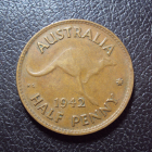 Австралия 1/2 пенни 1942 год точка.