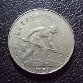 Люксембург 1 франк 1957 год.