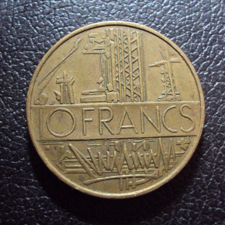 Франция 10 франков 1975 год.