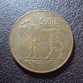 Норвегия 5 эре 1972 год.