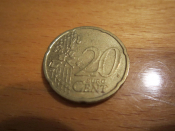 Монета 20 Евроцентов 2002 год Германия 