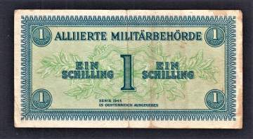 Австрия оккупация 1 шиллинг 1944 год.