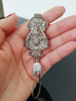 Антикварное женское украшение для пояса 19 век Серебро - вид 4
