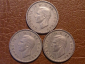 1 шиллинг 1947, 1948, 1949 годов - Великобритания - 3 монеты: Английский герб, Доп - вид 1