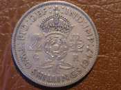 2 шиллинга (флорин) 1947 года - Великобритания, Георг VI, KM# 865, Доп.