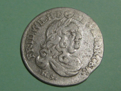#7 Монета 6 грошей Бранденбург-Пруссия 1682 Серебро Оригинал