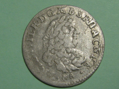 #3 Монета 6 грошей Бранденбург-Пруссия 1686 Серебро Оригинал