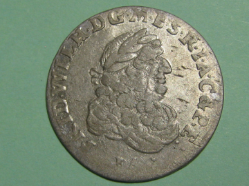 #5 Монета 6 грошей Бранденбург-Пруссия 1686 Серебро Оригинал