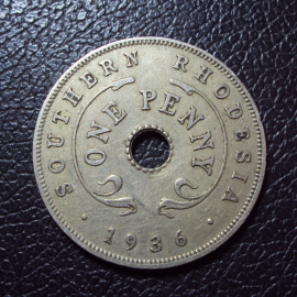 Южная Родезия 1 пенни 1936 год.