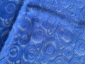 Ткань  Гипюр Отрез ширина 130 см длина 1,5  метров  Цвет синий  Цена указана за 1 метр .  - вид 1