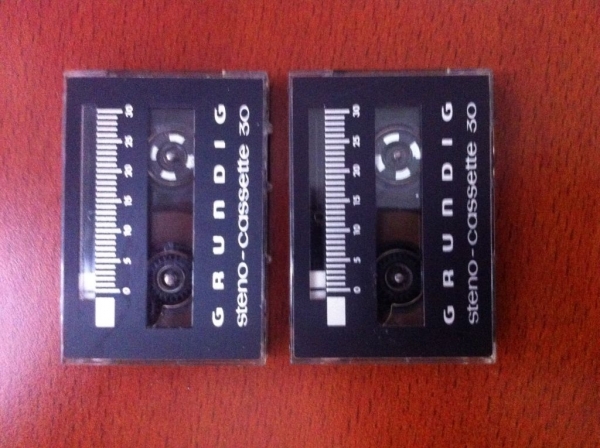 Кассета аудио Аудиокассета grundig steno-cassette 30 .