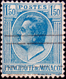 Монако 1927 год . Принц Луи II (1870-1949) 1,50 fr . Каталог 3 €  (1)