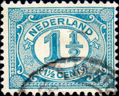 Нидерланды 1908 год . Стандарт . Номинал (из серии) . 