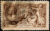 Великобритания 1915 год . Король Георг V - Морские Коньки . Каталог 225,0 £ . (3)