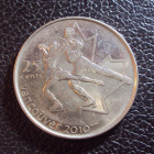 Канада 25 центов 2008 год Фигурное катание.