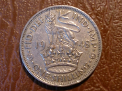 1 шиллинг 1948 года - Великобритания - Английский герб. доп.2-2