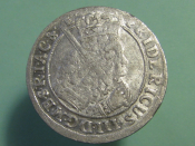 Монета Орт (18 грошей) 1698 год Пруссия Кёнигсберг Серебро Оригинал