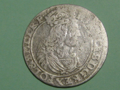 Монета 6 грошей AT 1662 год Польша Серебро Оригинал