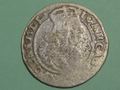 Монета 6 грошей AT 1666 год Польша Серебро Оригинал