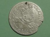 Монета 6 грошей 1685 год Польша Серебро Оригинал