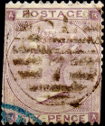 Великобритания 1862 год . Королева Виктория . 6 p . Каталог 140,0 £.