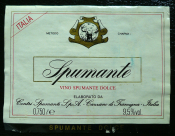 Винная этикетка Spumante. Италия (м15)