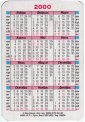 Календарик на 2000 год Собака 1 - вид 1