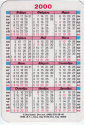Календарик на 2000 год Собака 4 - вид 1
