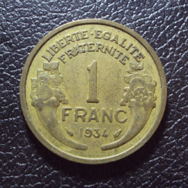 Франция 1 франк 1934 год.