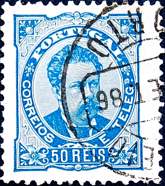 Португалия 1882 год . Король Луис I . Каталог 4,80 € . (2)