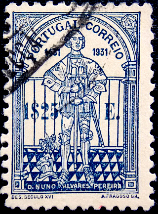Португалия 1931 год . Нуну Алвареш Перейра (1360-1431) . Каталог 30 €. (2)