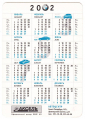 Календарик на 2002 год Автоцентр Аксель Моторс - вид 1