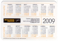 Календарик на 2009 год Western Union - вид 1