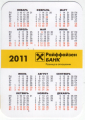 Календарик на 2011 год Райффайзен банк 1 - вид 1