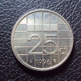 Нидерланды 25 центов 1996 год.