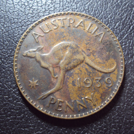 Австралия 1 пенни 1939 год.