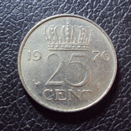 Нидерланды 25 центов 1976 год.