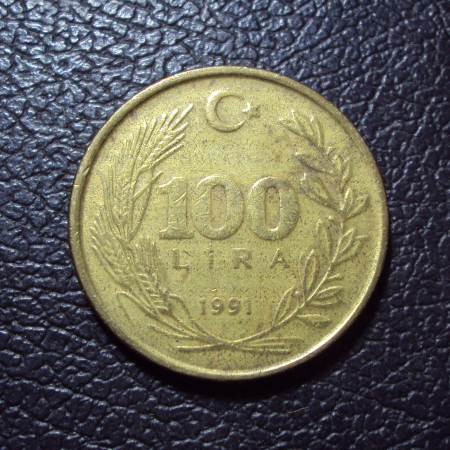 Турция 100 лир 1991 год.