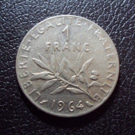Франция 1 франк 1964 год.