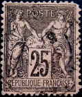 Франция 1886 год . Аллегория . 25 c . Каталог 2 € . (4)
