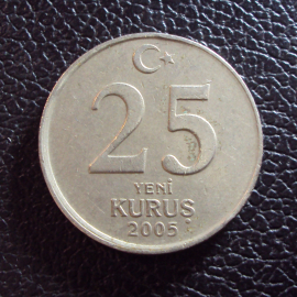 Турция 25 куруш 2005 год.