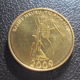 Руанда 10 франков 2009 год.