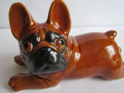 Французский бульдог собака № 4 ,авторская керамика,Вербилки