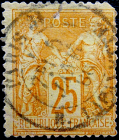 Франция 1879 год . Аллегория . 25 c . Каталог 5,50 £ . (1)