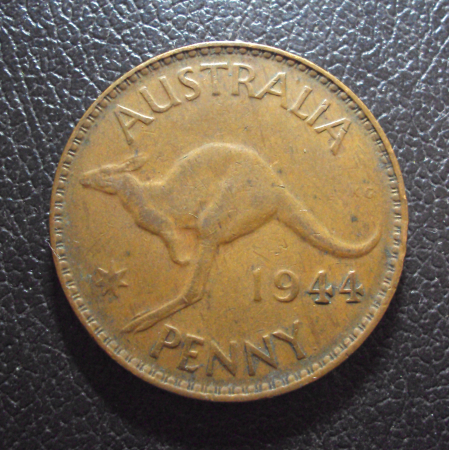 Австралия 1 пенни 1944 год точка.